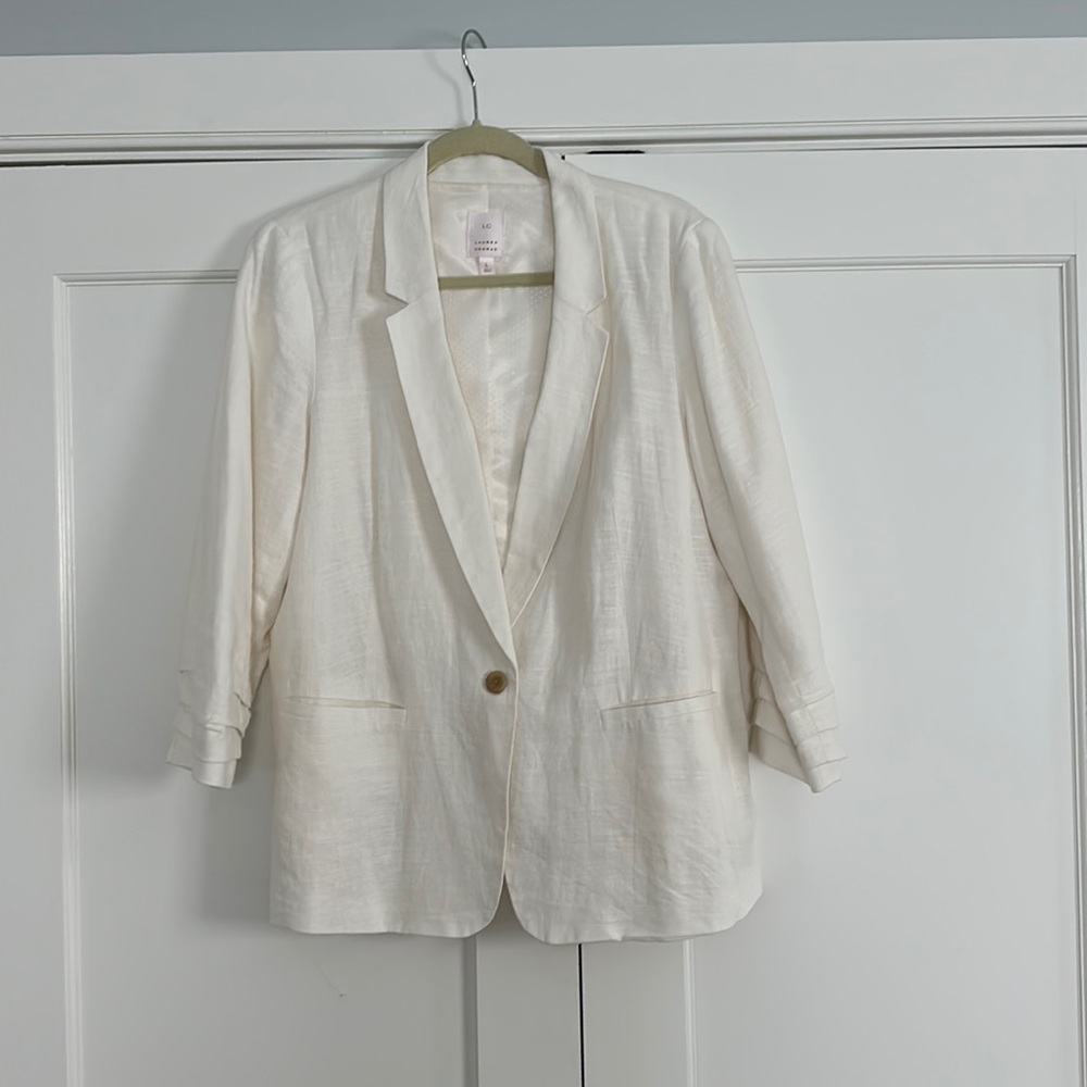 Lauren Conrad Linen Blazer